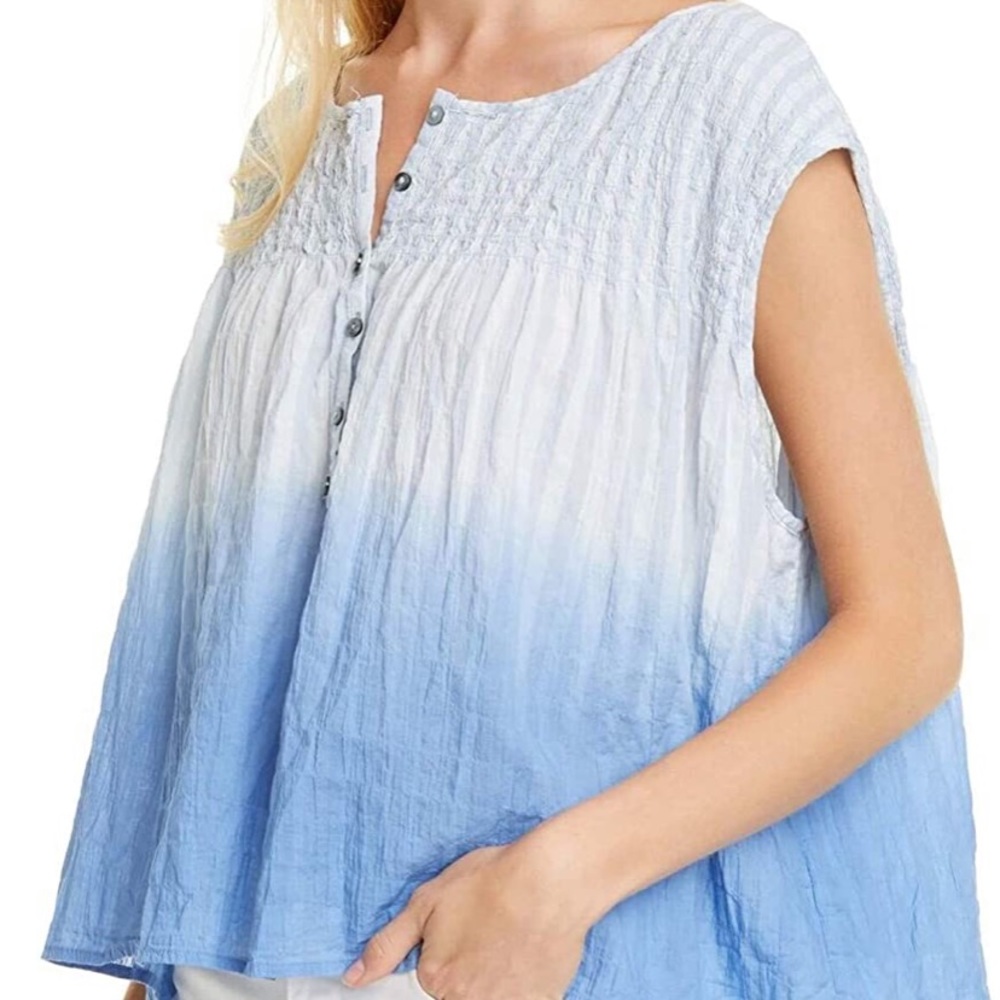 We The Free Little Bit of Something Chambray Top